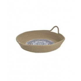 FABRIC BASKET BROWN 40X33X7