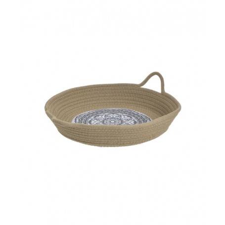 FABRIC BASKET BROWN 40X33X7