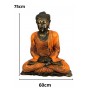 BUDDHA STATUA POSIZIONE LOTO 75CM