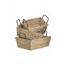 S/3 WATER HYACINTH BASKET NATURAL