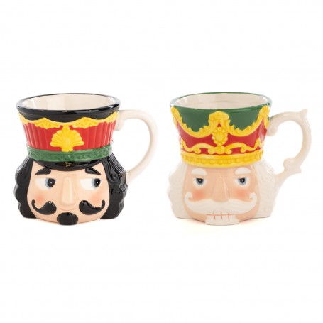 DOLOM.NUTCRACKER HEAD MUG ASS/2 13CM