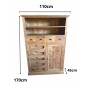 CREDENZA IN LEGNO 9 CASSETTI 1 ANTA