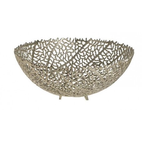 METAL PERFORATED BOWL GOLD 45X18