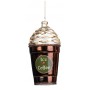 GLSS ICE COFFEE ORN ASS/2 14,5CM