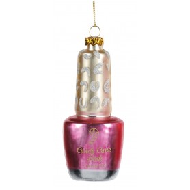 GLSS XMAS NAIL POLISH ORN ASS/2 11,5CM