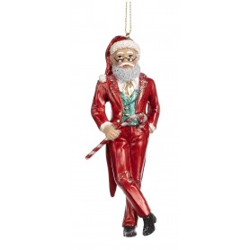 MODERN MR/MRS SANTA ORN ASS/2 11,5CM