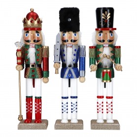 NUTCRACKER SOLDIERS 3ASS WOOD 38,5CM