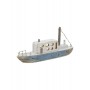 WOODEN BOAT W/LIGHT BLUE/WHITE