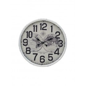 METAL WALL CLOCK WHITE/BLACK