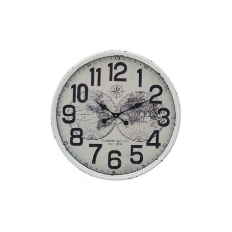 METAL WALL CLOCK WHITE/BLACK