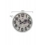 METAL WALL CLOCK WHITE/BLACK