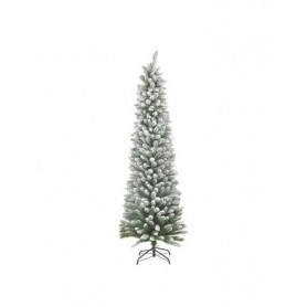 PVC XMAS SNOWY TREE 574 TIPS WHITE/GREEN