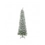 PVC XMAS SNOWY TREE 574 TIPS WHITE/GREEN