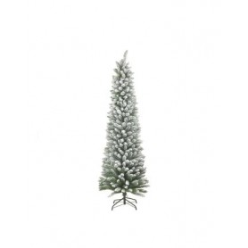 PVC XMAS SNOWY TREE 438 TIPS WHITE/GREEN