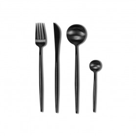 SET POSATE 24 PZ NERO MATT CHIC