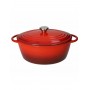 CASSERUOLA COCOTTE OVALE ROSSA GHISA