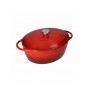 CASSERUOLA COCOTTE OVALE ROSSA GHISA