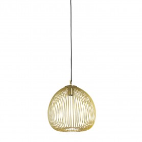 HANGING LAMP O34X35CM RILANA LIGHT GOLD