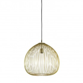 HANGING LAMP O45X45CM RILANA LIGHT GOLD