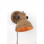 WALL LAMP 21X17X19CM ILANIO WOOD BROWN