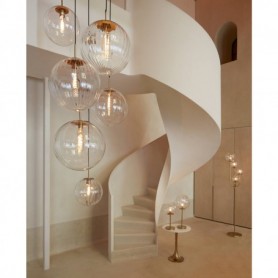 HANGING LAMP ø30 CM MAGDALA GLASS CLEAR