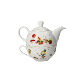 TEIERA BIANCO CON TAZZA ELFOMAGIA