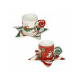 TAZZINA CAFFE ELFOMAGIA SET2 BIANCO/ROSS
