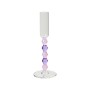 CANDELIERE H.18CM. ROSA E VIOLA TREASURE