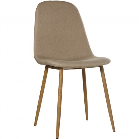 SILLAS TELA CREMA C/PATA S META