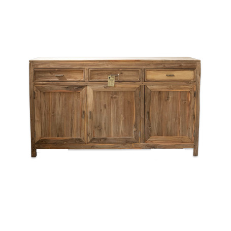 BUFFET 3 ANTE 3 CASSETTI LINEAR IN TEAK