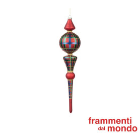 GOODWILL-ADDOBBO PUNTALE IN VETRO H41CM