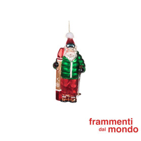 GOODWILL-BABBO NATALE SUGLI SCII H15CM