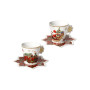 TAZZA CHRISTMAS SET 2 PZ NEW BONE CHINA