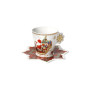 TAZZA CHRISTMAS SET 2 PZ NEW BONE CHINA