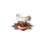 TAZZA CHRISTMAS SET 2 PZ NEW BONE CHINA