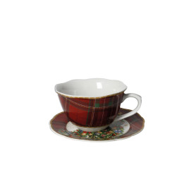 TAZZA COLAZIONE C/PIATTINO CHRISTMAS