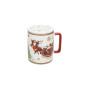 MUG CHRISTMAS BIANCO C/TAPPO E FILTRO