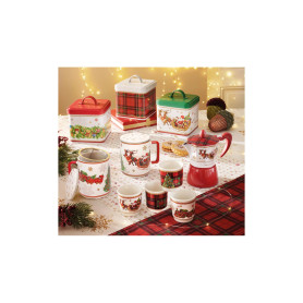 MUG CHRISTMAS BIANCO C/TAPPO E FILTRO