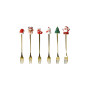 S/6 FORCHETTINA GOLD SOGGETTI NATALE