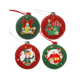 DECORATION ELFOMAGIA SET 4 PZ CERAMICA