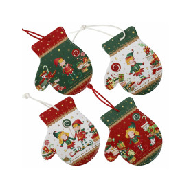 DECORATION ELFOMAGIA GUANTO SET 4 PZ