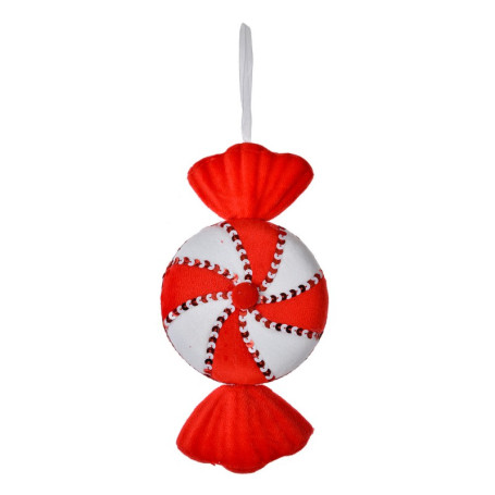 DECORAZIONE CARAMELLA ROSSO BIANCO