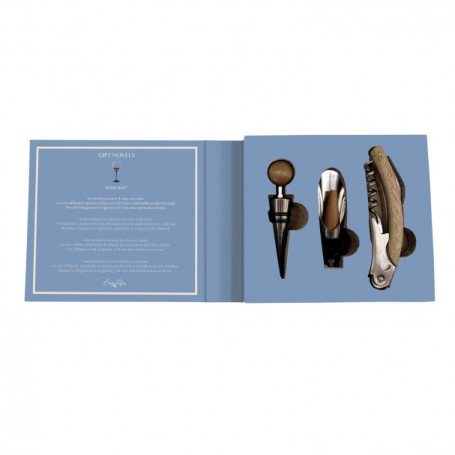 SET 3 PEZZI VINO APRIBOTTIGLIE,TAPPO