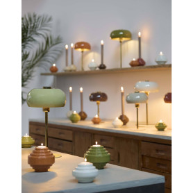 TABLELAMP SURIN SHINY OLIVEGREENGLD