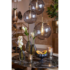 HANGING LAMP ø30 CM MAGDALA GLASS FUME