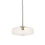 HANGING LAMP ø40X17 CM PLEAT GLASS CLEAR