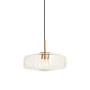 HANGING LAMP ø40X17 CM PLEAT GLASS CLEAR