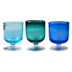 MEZCAL -S/6 CALICI VINO COLORI ASSORTITI