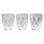 LOUIS-SET 6 BICCHIERE IN VETRO TRASPANTI