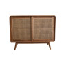 CABINET L120XH90XP45 IN TEAK E RATTAN